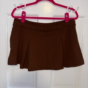 Fashion Nova Brown Mini Skirt